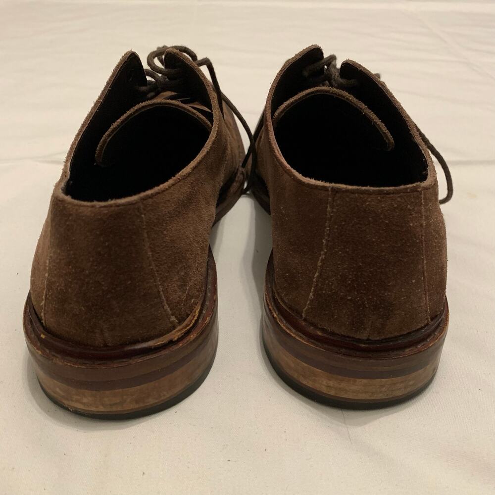 Cole Haan Suede Leather Derby Shoes Oxford Brown lace up Men Sz 10 - Picture 9 of 10